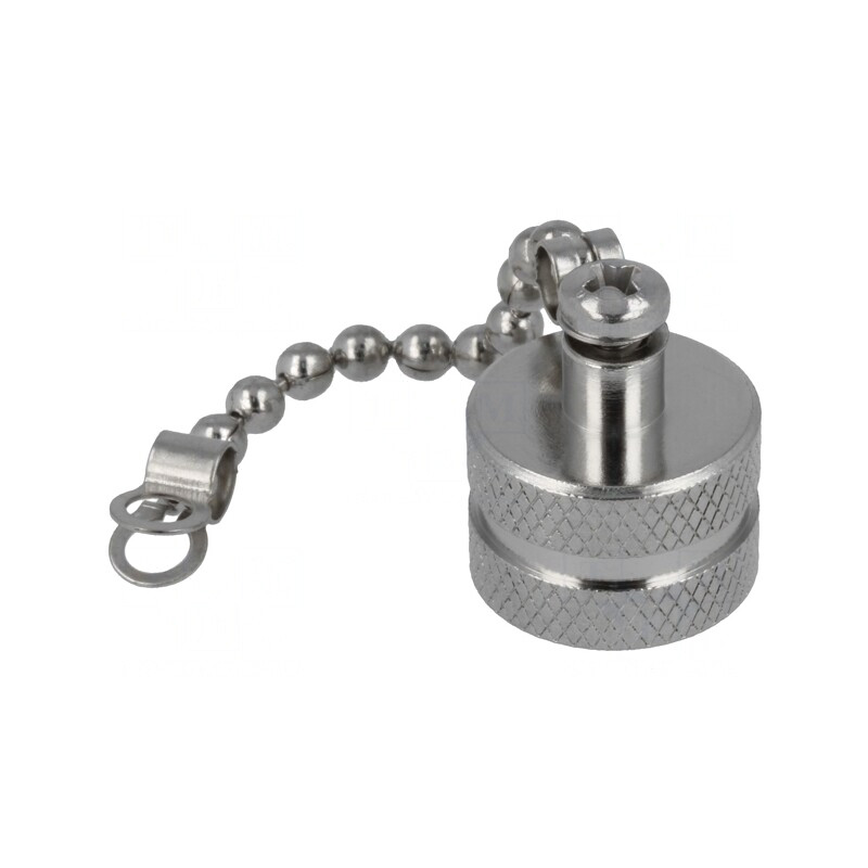 Capac protecție conectori M12 IP67 metal cu lănțișor | Electronic-mag.ro | Componente Electronice