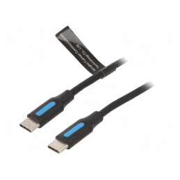 Cablu USB 2.0 USB C 2m Negru | Electronic-mag.ro | Componente Electronice