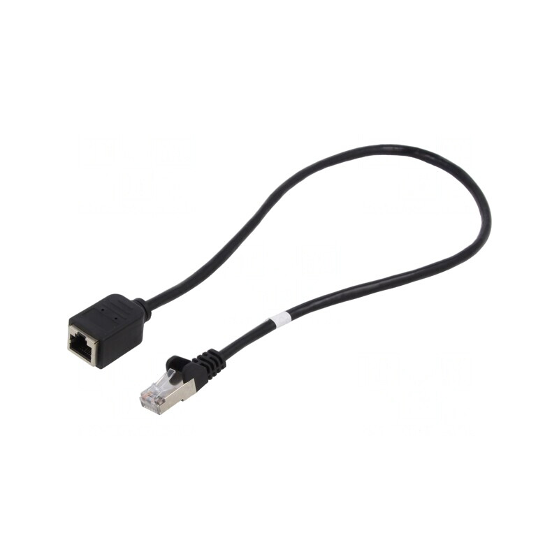 Prelungitor RJ45 0,5m Negru F/UTP Cat5e | Electronic-mag.ro | Componente Electronice Prelungitor RJ45 0,5m Negru F/UTP Cat5e | Electronic-mag.ro | Componente Electronice