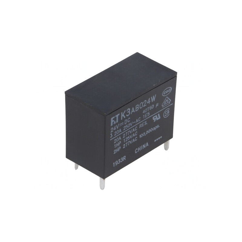 Releu Electromagnetic 24VDC 25A SPST-NO FTR-K3 | Electronic-mag.ro | Componente Electronice