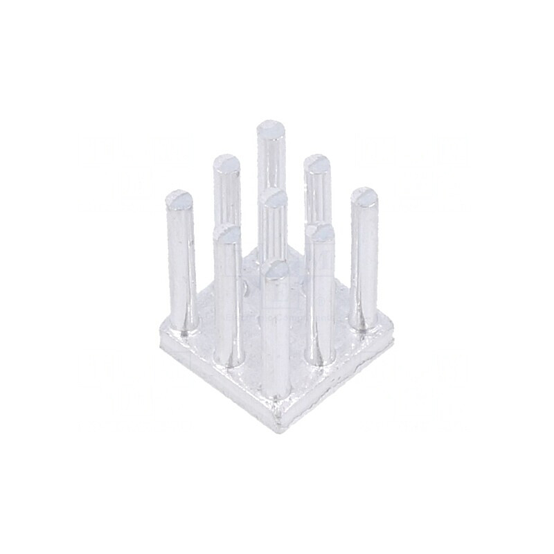 Radiator Extrudat cu Aripioare 10x10mm Brut | Electronic-mag.ro | Componente Electronice