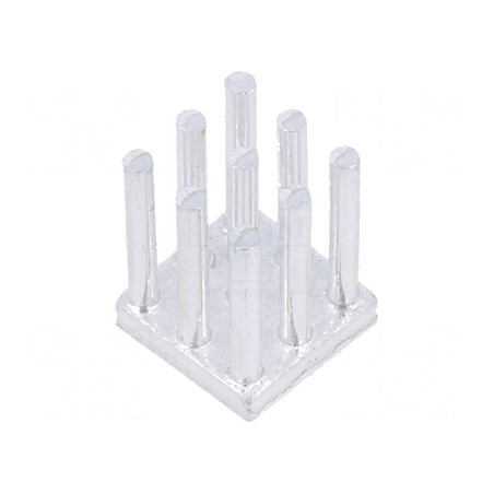 Radiator Extrudat cu Aripioare 10x10mm Brut | Electronic-mag.ro | Componente Electronice