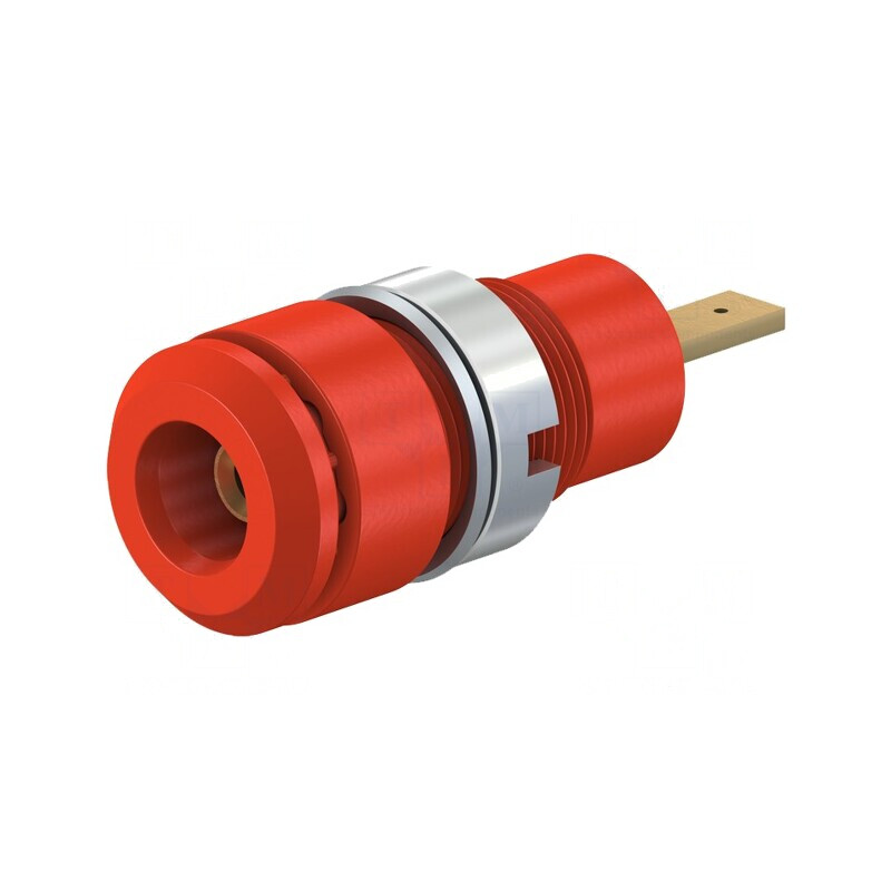 Soclu Banană 2mm 10A 28mm Roșu pentru Panou cu Izolație | Electronic-mag.ro | Componente Electronice Soclu Banană 2mm 10A 28mm Roșu pentru Panou cu Izolație | Electronic-mag.ro | Componente Electronice