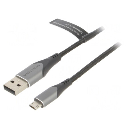 Cablu USB 2.0 A la Micro B Reversibil 1,5m | Electronic-mag.ro | Componente Electronice