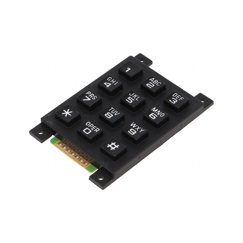 Tastatură 12 Butoane 200mΩ 1,2N 20mA | Electronic-mag.ro | Componente Electronice