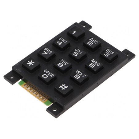 Tastatură 12 Butoane 200mΩ 1,2N 20mA | Electronic-mag.ro | Componente Electronice