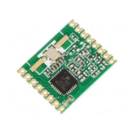 Modul RF emițător-receptor FM 433,92MHz SPI SMD | Electronic-mag.ro | Componente Electronice