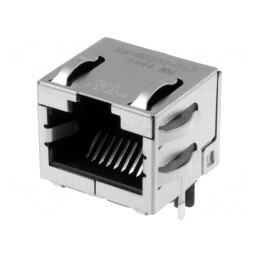 Soclu RJ45 8P8C Cat 6a Ecranat pentru PCB | Electronic-mag.ro | Componente Electronice