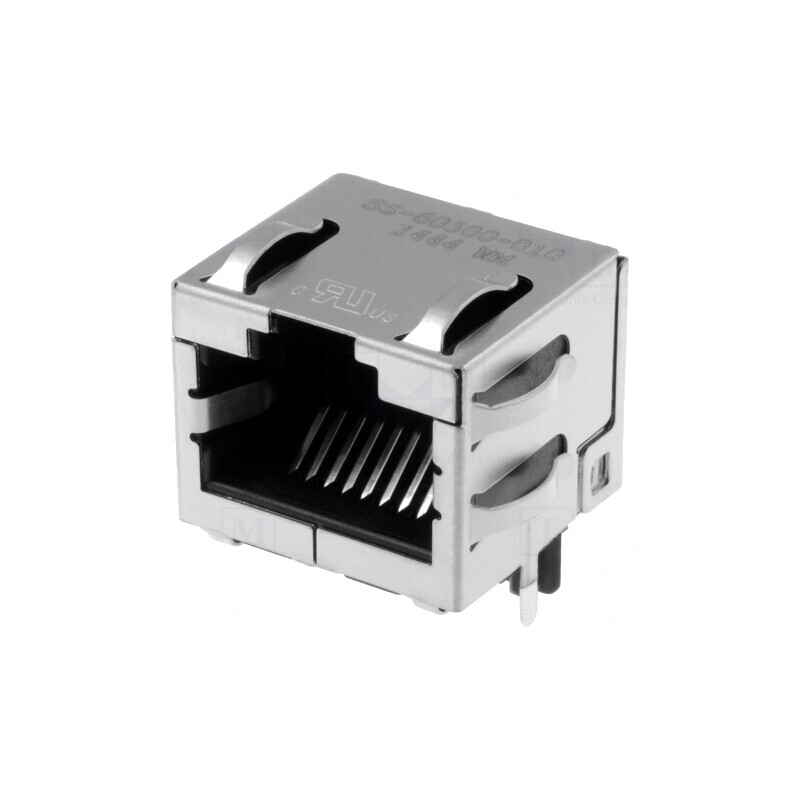 Soclu RJ45 8P8C Cat 6a Ecranat pentru PCB | Electronic-mag.ro | Componente Electronice