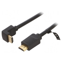 Cablu HDMI 2.0 Negru 2m 90° | Electronic-mag.ro | Componente Electronice