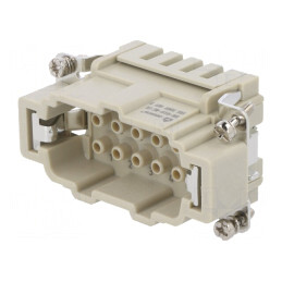 Conector HDC Inserturi Contact Tată 10PE 16A | Electronic-mag.ro | Componente Electronice