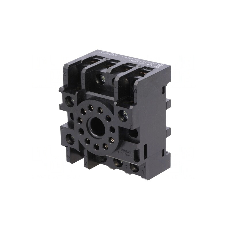 Stativ pentru Șină DIN cu Soclu Rotund MKS | Electronic-mag.ro | Componente Electronice