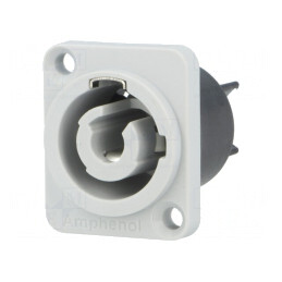 Soclu Circular Termoplast 25A IP54 Gri | Electronic-mag.ro | Componente Electronice