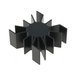 Radiator LED Negru 51,5x51x26x25mm | Electronic-mag.ro | Componente Electronice