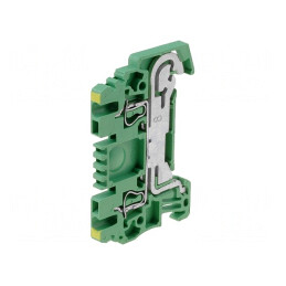 Conector Șine 1,5mm2 2 Borne Galben-Verde | Electronic-mag.ro | Componente Electronice