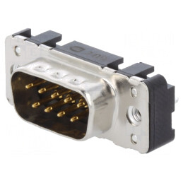 Conector D-Sub 9-Pin Tată THT Drept UNC 4-40 | Electronic-mag.ro | Componente Electronice