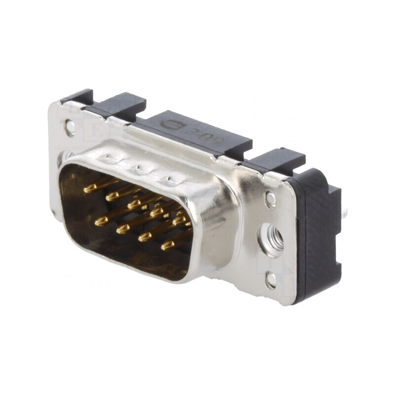 Conector D-Sub 9-Pin Tată THT Drept UNC 4-40 | Electronic-mag.ro | Componente Electronice