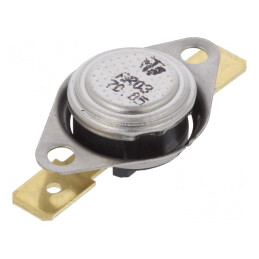 Termostat SPST-NC 70°C 16A 250VAC Terminal 6.3mm | Electronic-mag.ro | Componente Electronice