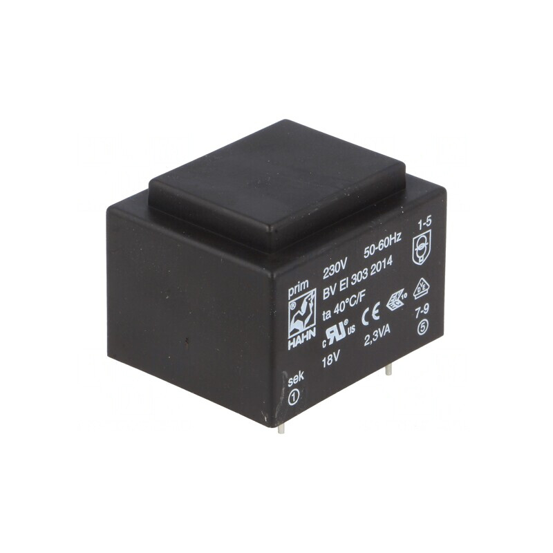 Transformator încapsulat 2,3VA 230VAC 18V PCB | Electronic-mag.ro | Componente Electronice Transformator încapsulat 2,3VA 230VAC 18V PCB | Electronic-mag.ro | Componente Electronice