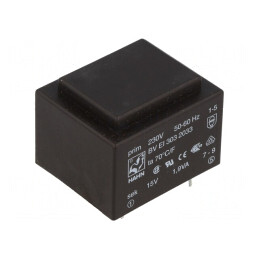 Transformator Încapsulat 1,9VA 230V 15V 126mA PCB | Electronic-mag.ro | Componente Electronice
