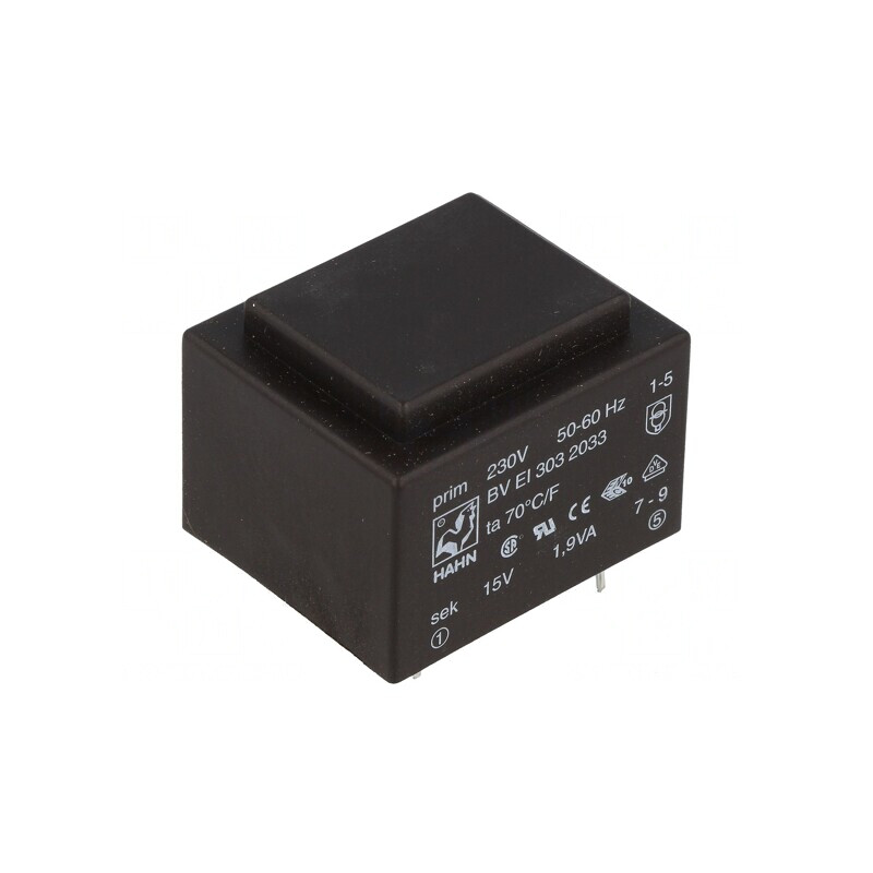 Transformator Încapsulat 1,9VA 230V 15V 126mA PCB | Electronic-mag.ro | Componente Electronice Transformator Încapsulat 1,9VA 230V 15V 126mA PCB | Electronic-mag.ro | Componente Electronice