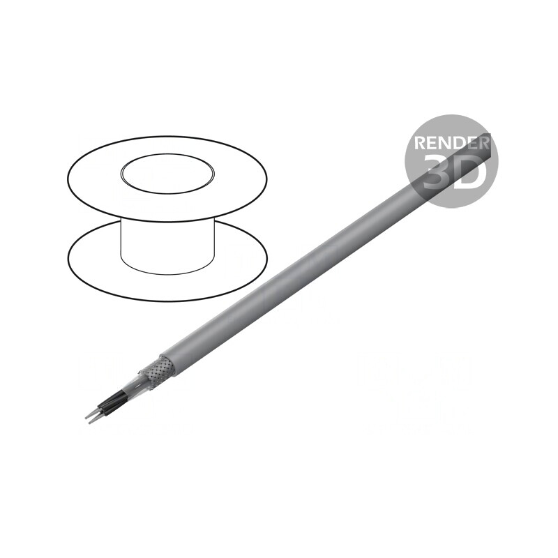 Cablu ecranat 4x1,5mm2 PVC cu tresă cupru cositorit | Electronic-mag.ro | Componente Electronice