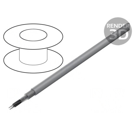Cablu ecranat 4x1,5mm2 PVC cu tresă cupru cositorit | Electronic-mag.ro | Componente Electronice