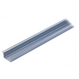 Şină DIN TS35 oţel zincat 1m 15mm profil | Electronic-mag.ro | Componente Electronice