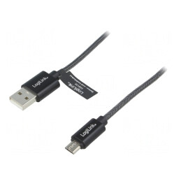 Cablu USB A la Micro USB 1m Gri