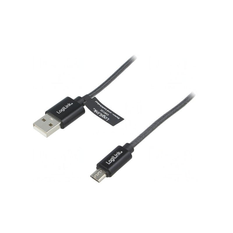Cablu USB A la Micro USB 1m Gri | Electronic-mag.ro | Componente Electronice
