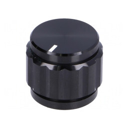 Buton rotativ aluminiu 6,35mm 22x19mm | Electronic-mag.ro | Componente Electronice