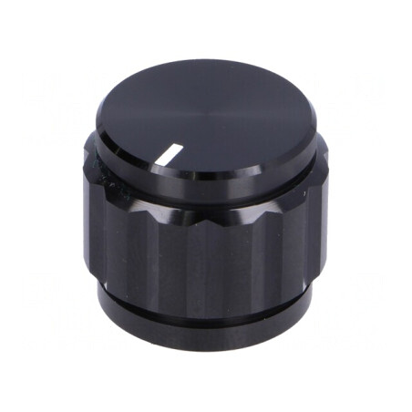 Buton rotativ aluminiu 6,35mm 22x19mm | Electronic-mag.ro | Componente Electronice