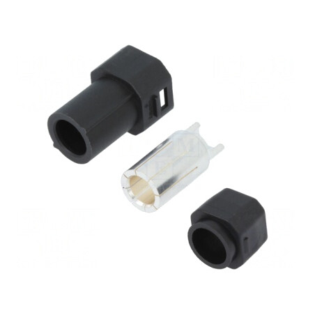 Mufă Alimentare DC 1 PIN pe Cablu Neagră | Electronic-mag.ro | Componente Electronice