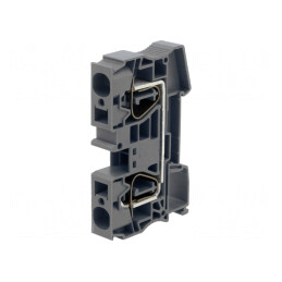 Conector Șine 0.2-16mm² 2 Borne Gri TS35 | Electronic-mag.ro | Componente Electronice