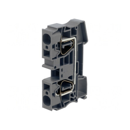 Conector Șine 0.2-16mm² 2 Borne Gri TS35 | Electronic-mag.ro | Componente Electronice