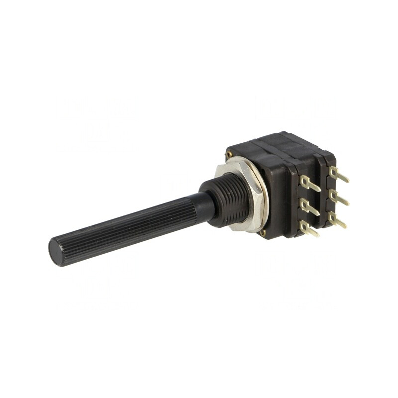 Potentiometru Axial 100kΩ 100mW THT 6mm Plastic | Electronic-mag.ro | Componente Electronice
