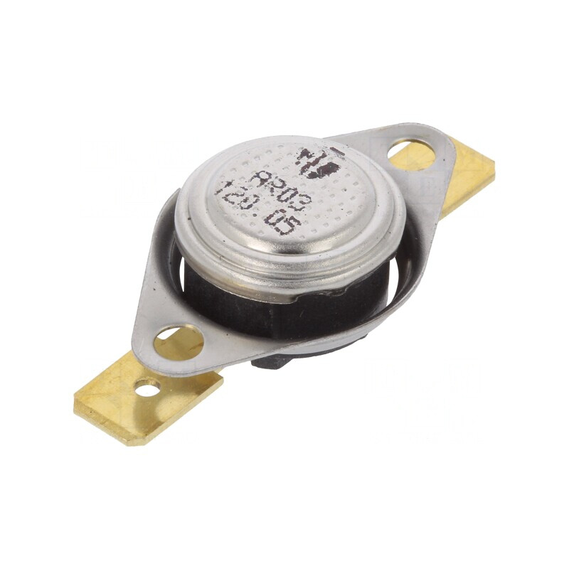 Termostat SPST-NC 120°C 16A 250VAC | Electronic-mag.ro | Componente Electronice