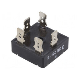 Punte Redresoare Trifazată 1,6kV 25A THT | Electronic-mag.ro | Componente Electronice