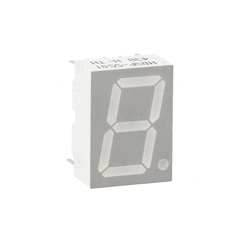 Afişaj LED 7 Segmente 14,22mm Roşu | Electronic-mag.ro | Componente Electronice