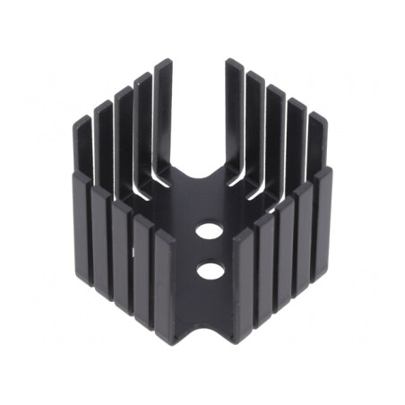 Radiator negru extrudat TO3 45,2x45,2x31mm | Electronic-mag.ro | Componente Electronice
