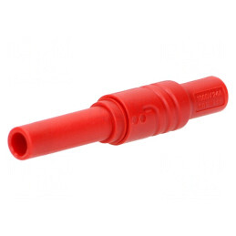Soclu Banană 4mm 24A 1kVDC Roșu | Electronic-mag.ro | Componente Electronice