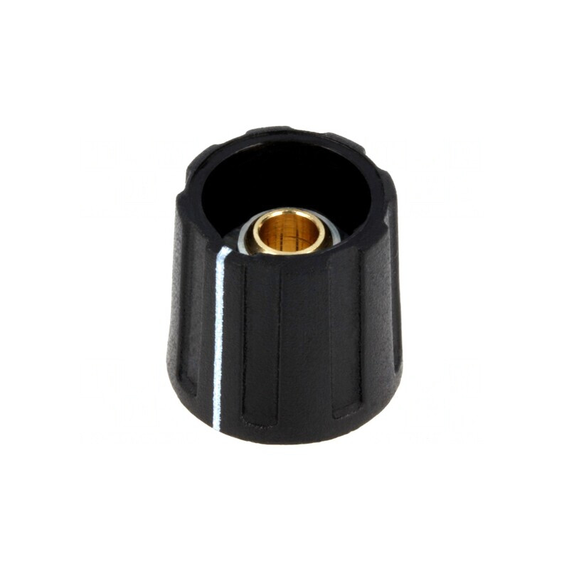 Buton rotativ negru cu indicator ABS 16mm | Electronic-mag.ro | Componente Electronice