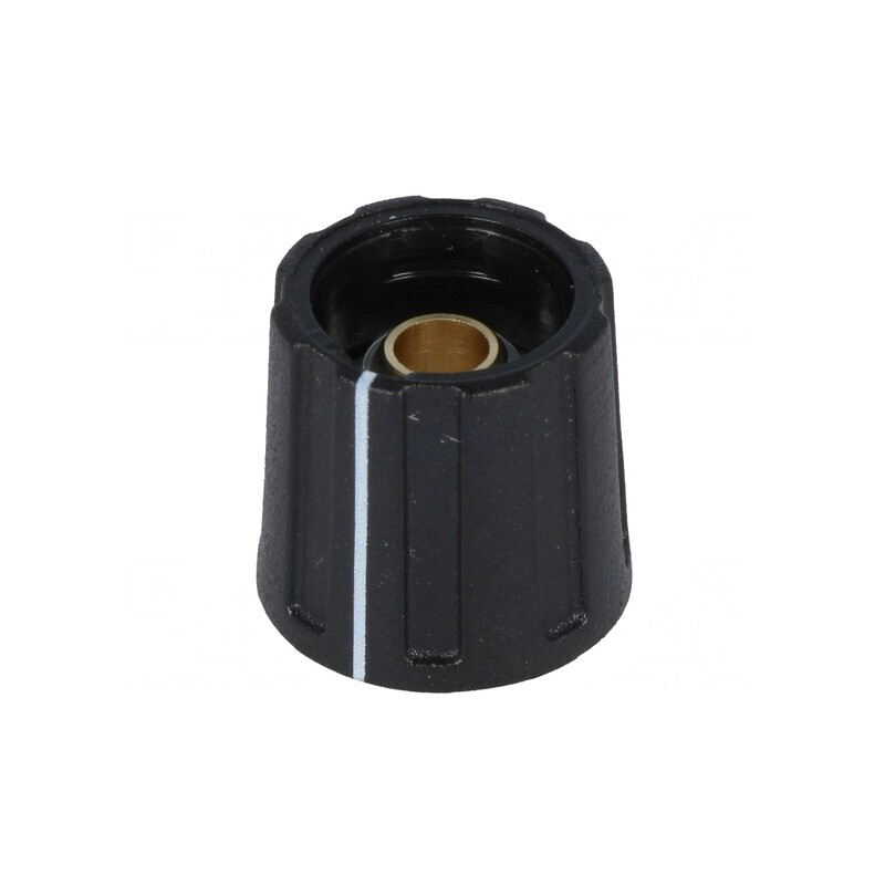 Buton rotativ negru cu indicator ABS 6,35mm | Electronic-mag.ro | Componente Electronice