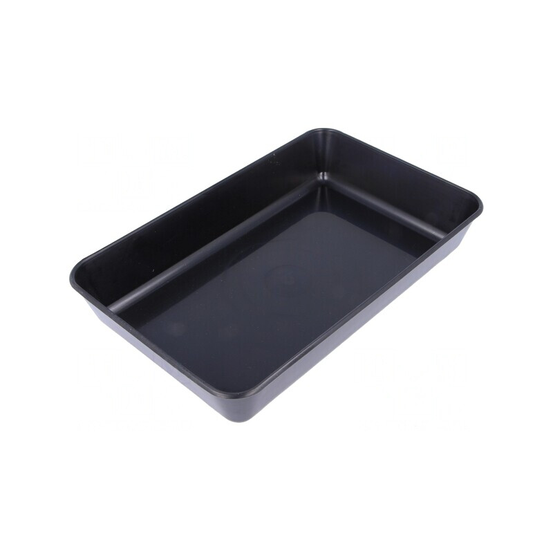 Cuvă ESD Polistiren Neagră 250x125x34mm | Electronic-mag.ro | Componente Electronice
