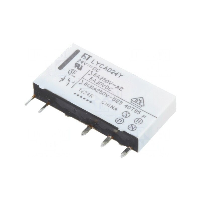Releu Electromagnetic SPDT 24VDC 6A PCB | Electronic-mag.ro | Componente Electronice