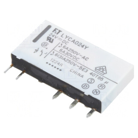 Releu Electromagnetic SPDT 24VDC 6A PCB | Electronic-mag.ro | Componente Electronice