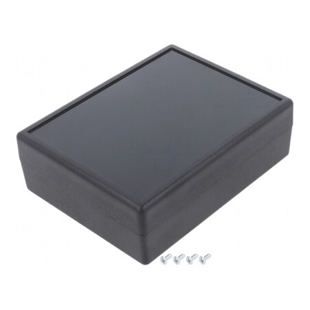 Carcasă universală ABS neagră 86x109x36 mm | Electronic-mag.ro | Componente Electronice