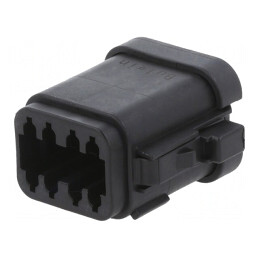 Conector cablu-cablu PX0 8 pini negru mamă