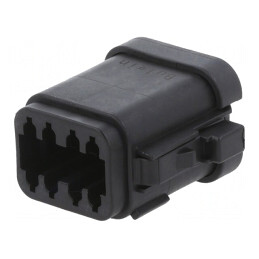 Conector cablu-cablu PX0 8 pini negru mamă | Electronic-mag.ro | Componente Electronice