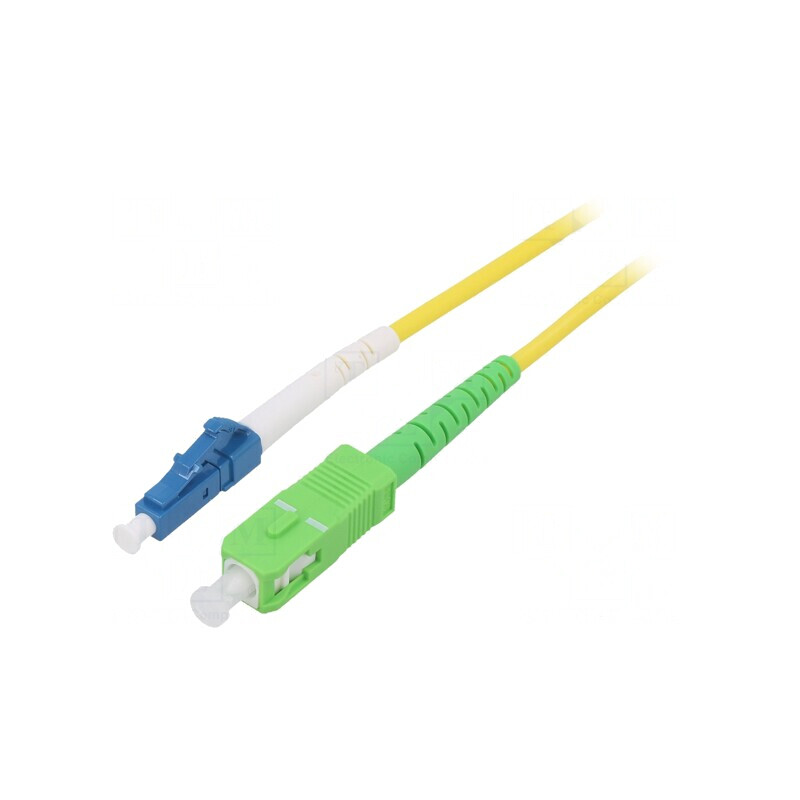 Patch cord fibră OS2 LC/UPC-SC/APC 3m galben | Electronic-mag.ro | Componente Electronice